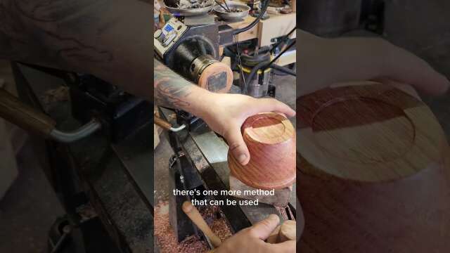 I was asked how to hold a bowl on the lathe