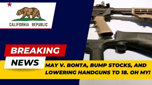 Massive Breaking News: SB 2, Bump Stocks, 18 To Buy A Gun