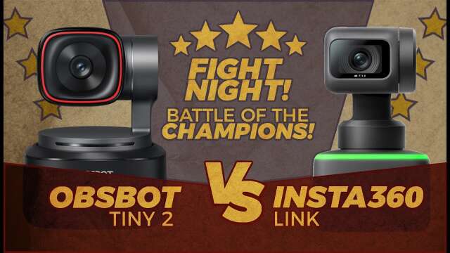 Obsbot Tiny 2 Vs  Insta360 Link Webcam Battle