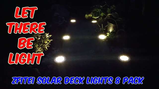 ZFITEI Solar Deck Lights 8 Pack Review