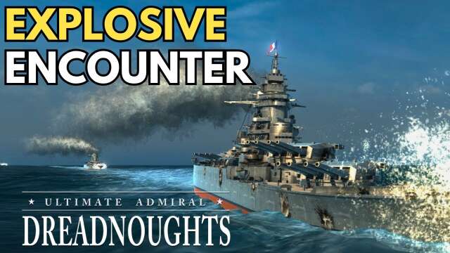 Explosive Encounter - Ultimate Admiral Dreadnoughts - France vs US - Battlecruiser 1940 Tournament