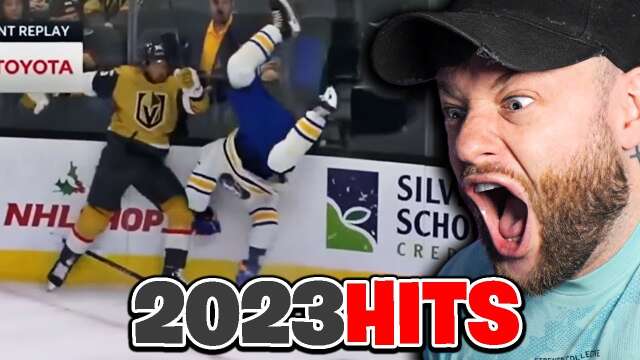 REACTING TO NHL BIGGEST HITS IN 2023...