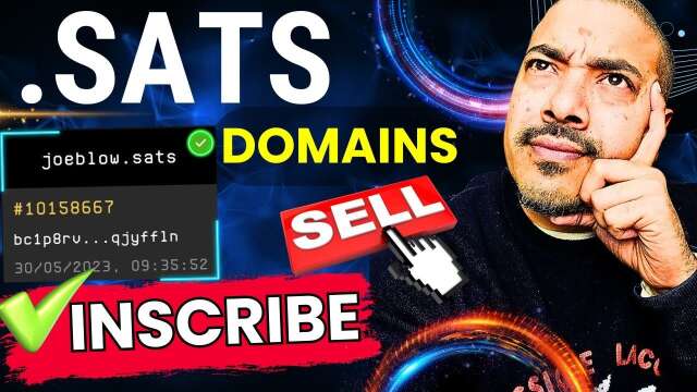 How to inscribe and sell .sats domains ?