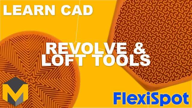 Learn CAD - Use the Revolve Tool & Loft Tool in SolidWorks to Create Coasters in Minutes