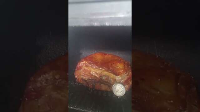 Smokin a Pork Butt on a Rainy Day in Murphy NC.