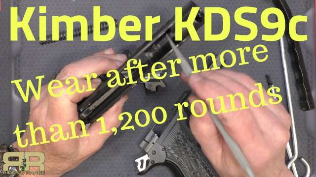 Internal wear on the Kimber KDS9c after more than 1,200 rounds.