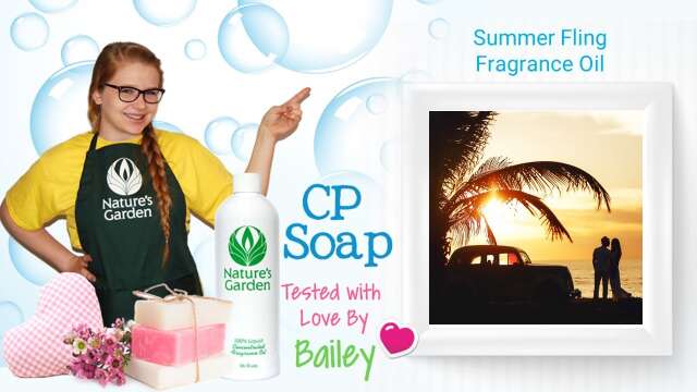 Soap Testing Summer Fling Fragrance Oil- Natures Garden