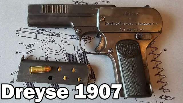 Dreyse M1907 - Un vilain petit pistolet de poche