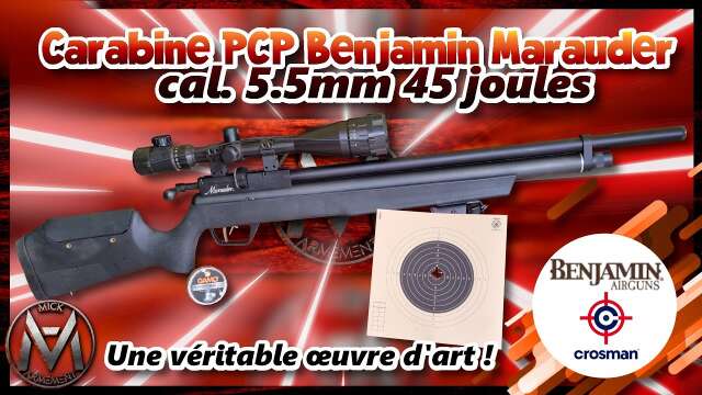 Carabine pcp Benjamin marauder 5.5 mm une véritable merveille !