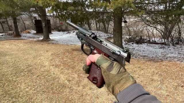 WWII Walther P38 POV firing