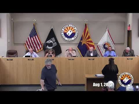 Show Low City Council Meeting for 8-1-23