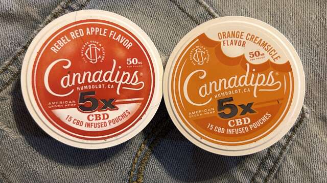 Cannadips Rebel Apple & Orange Creamsicle (5X CBD Pouches) Review