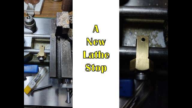 Making a new lathe stop.