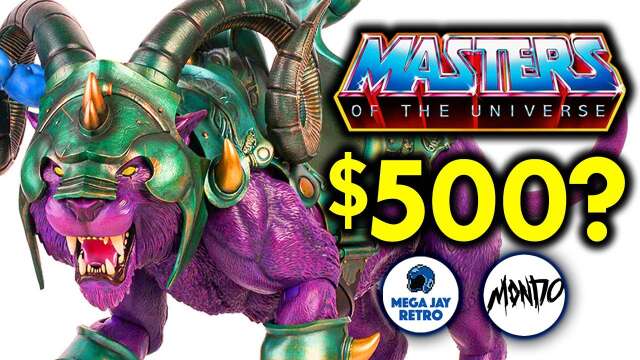Mondo Panthor Pre-Order Details Masters of the Universe, He-Man Skeletor Battle Cat - Mega Jay Retro