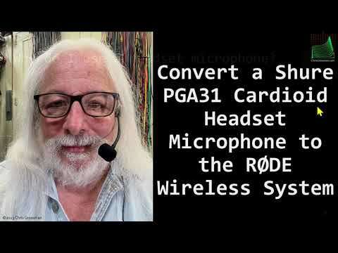 ⭐ Convert a Shure PGA31 Headset Microphone to to the RODE Wireless System 0025