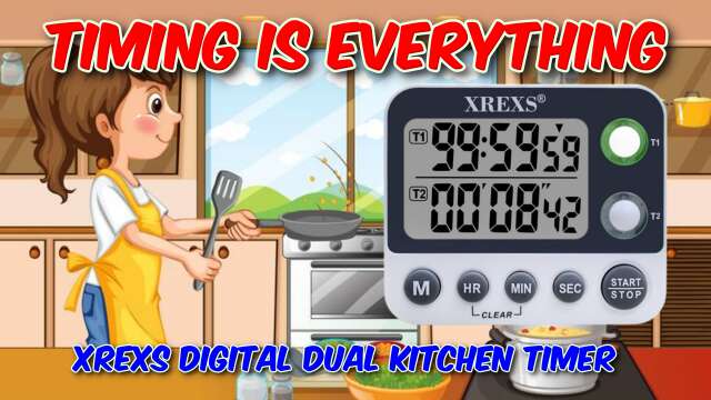XREXS Digital Dual Kitchen Timer Review