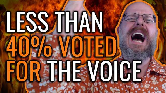 Less than 40% of Aussies Voted for the Voice - The end of Albo?