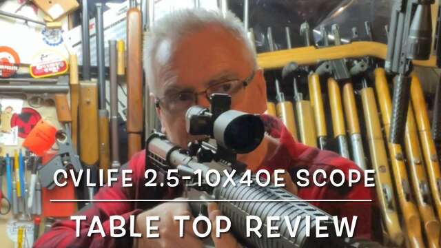 CVLIFE 2.5-10x40e Red & Green Illuminated Scope with 20mm Mount table top review