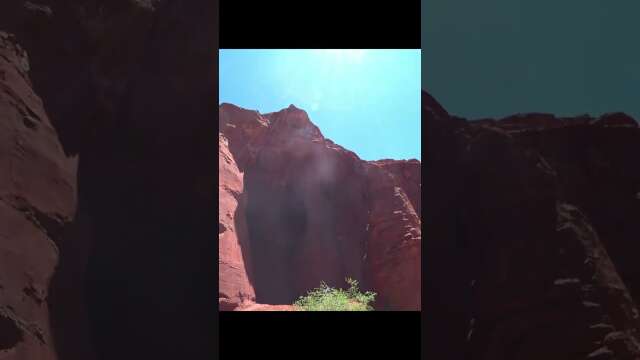 "Secret" Hiking Trail leads to Desert Waterfall | Mary Jane Canyon #shorts