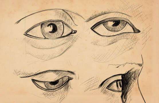 Eye Drawing with different angles. The Best way to practice is work with different angles