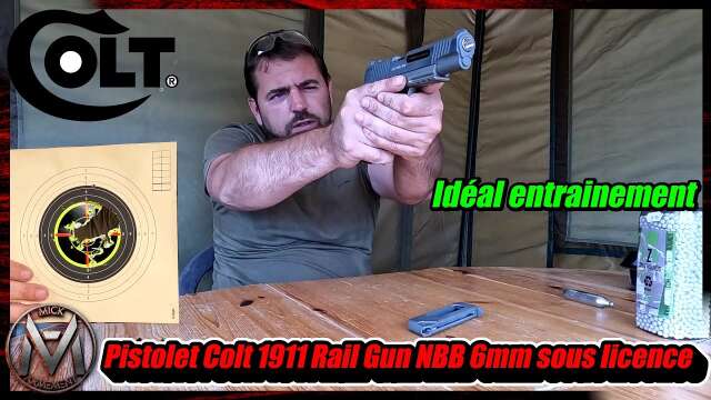Colt 1911 Rail Gun 6mm ! précis ! excellent pour l’entrainement !