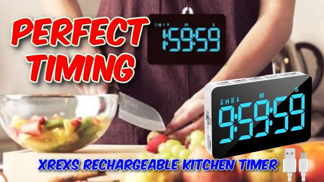 XREXS Rechargeable Kitchen Timer Review