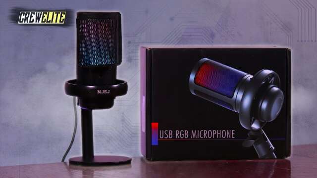 Best Gaming Mic? | NJSJ: USB RGB Condenser Mic With Audio Monitoring & Gain/Mute Control [REVIEW]