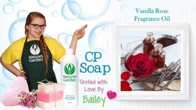 Soap Testing Vanilla Rose Fragrance Oil- Natures Garden