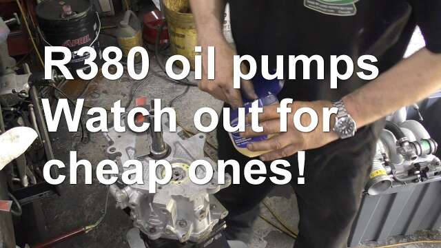 R380 oil pump. Be aware of cheap pumps!