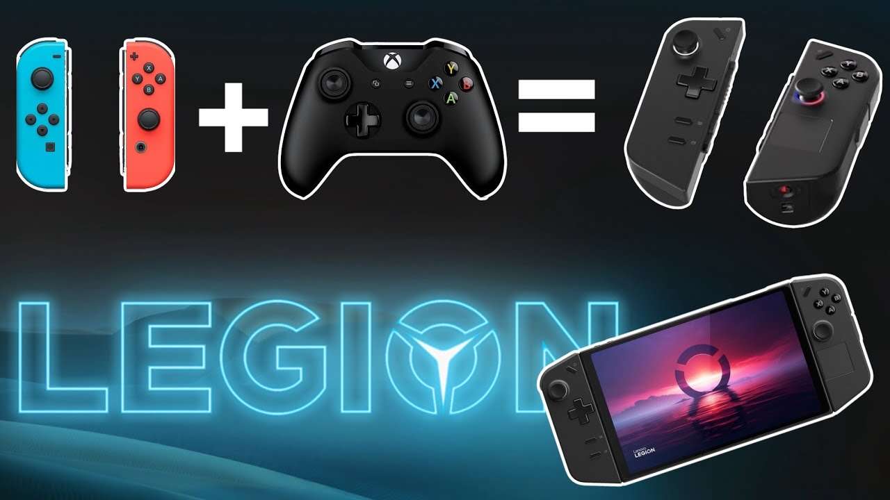 Lenovo Legion Go controllers are Xbox joycons!? Pairing them to another PC