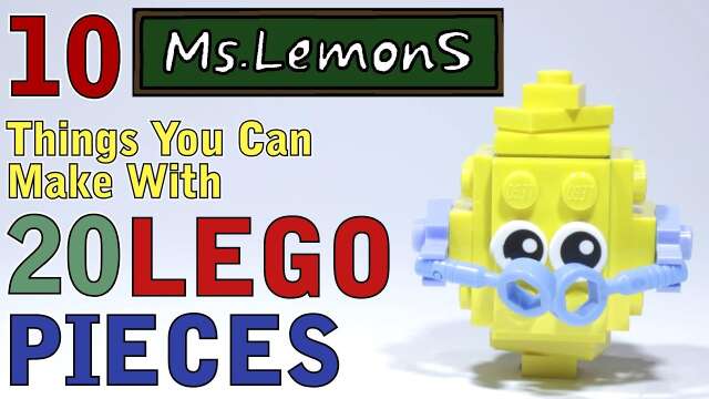 10 Ms Lemons things you can make with 20 Lego pieces