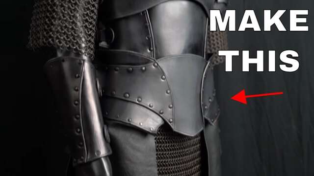 How To Make A Leather War Belt With Skirting - Prince Armory Warrior Armor Tutorial