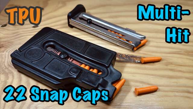 FINALLY! A 22 Snap Cap That Is ACTUALLY A Snap Cap! Multi-Strike Rated, TPU Material
