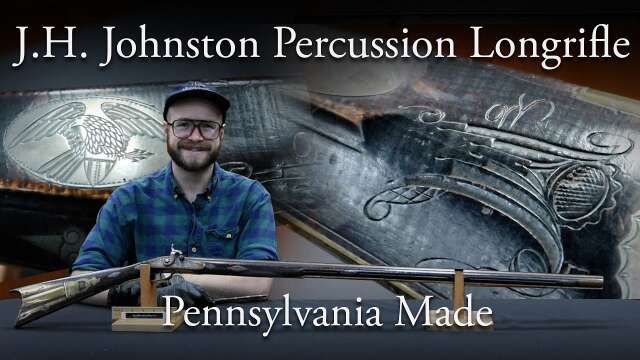 J. H. Johnston Signed Percussion Pennsylvania Rifle | American Longrifle Detailed Overview