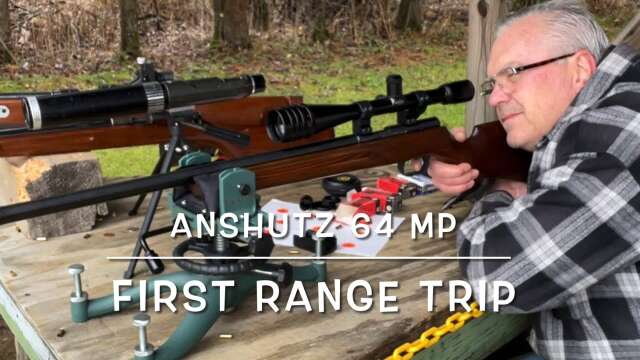 Anshutz 64 MP with a Weaver T series 24x40 scope first range trip testing ammo
