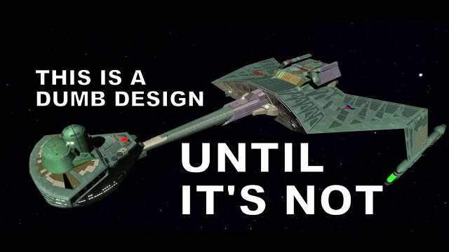 Klingon ship design really puts its neck out there