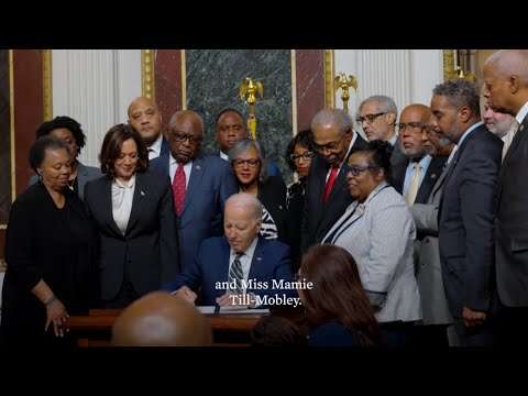 President Biden signs a proclamation establishing Emmett Till & Mamie Till-Mobley National Monument