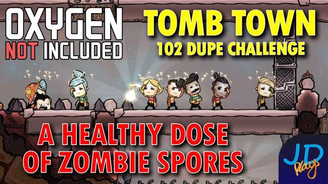 A Healthy Dose of Zombie Spores ⚰️ Ep 17 💀 Oxygen Not Included TombTown 🪦 Survival Guide, Challenge