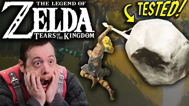 GIANT ROCK on a Stick TESTED!!! The Legend of Zelda, Tears of the Kingdom
