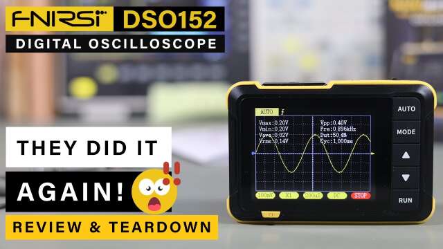 [BRAND NEW 2023] FNIRSI DSO152 ⭐ Mini Digital Oscilloscope