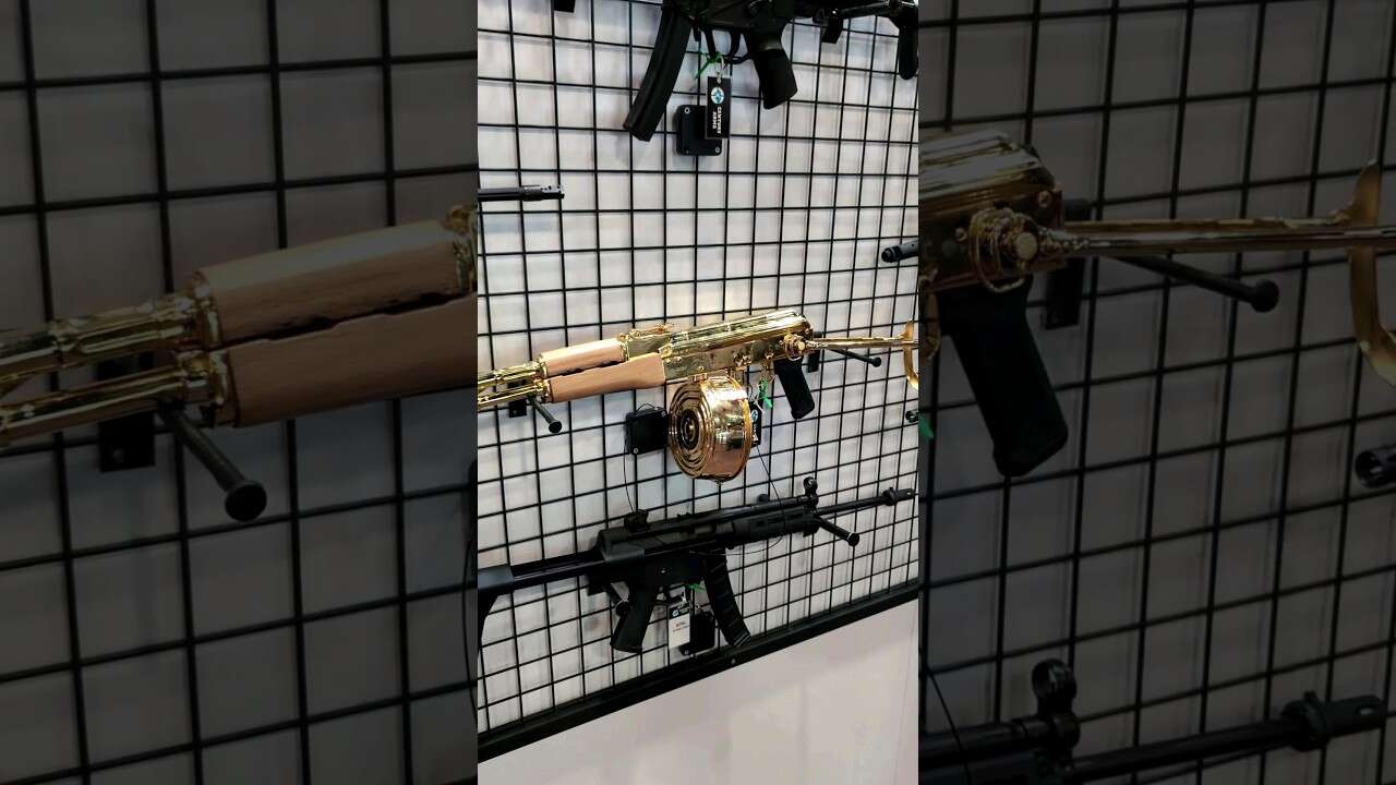 Century Arms At Shot Show 2024 #gold  #ak47 #shorts