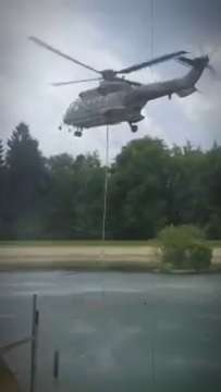 Löschwasseraussenlastbehälter Feuerlöschbehälter Bambi Bucket AVA-INFO