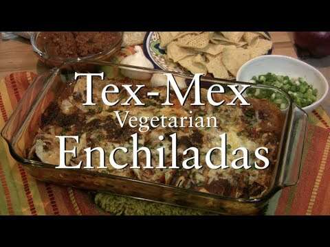 One Pot Cooking for Men:  Tex Mex Enchiladas with Meatless Chili con Carne