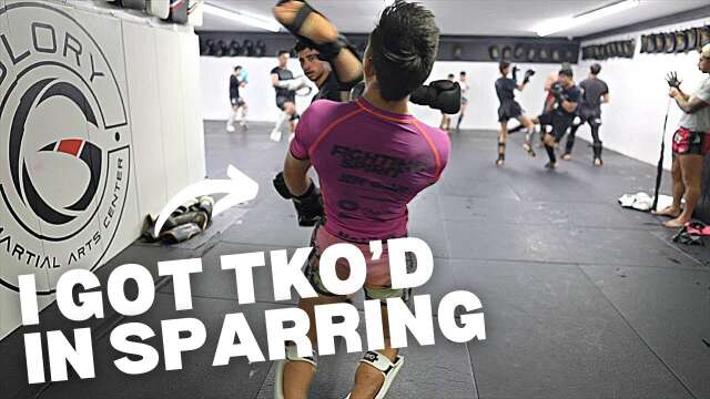 I got TKO’d in Sparring (helping fighter prepare for his fight)