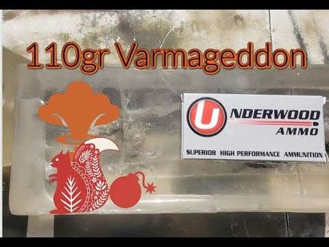 Underwood Varmageddon 110gr 300 Blackout Gel Test