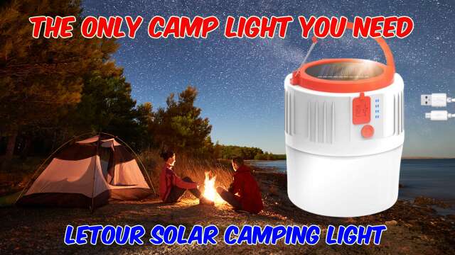 LETOUR Solar Camping Light Review