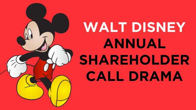 Walt Disney Shareholder Call Drama and AOC's secret Twitter burner account