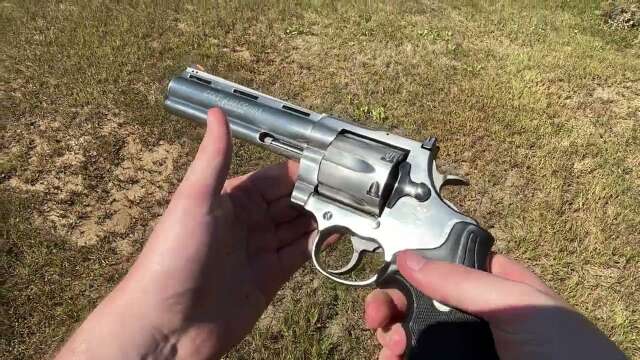Colt Anaconda POV firing