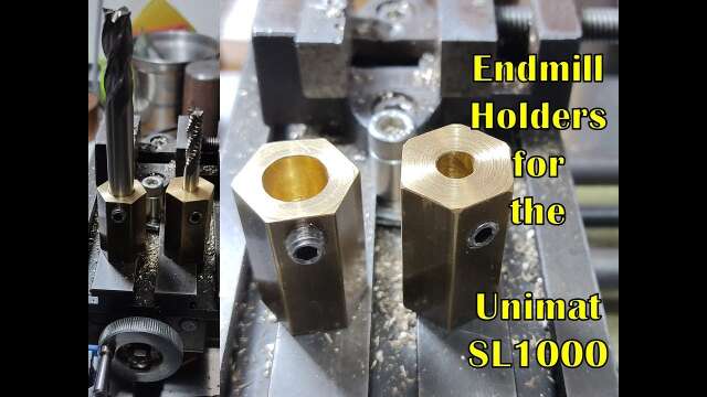 Endmill holders for the Unimat lathe mill - Shorts