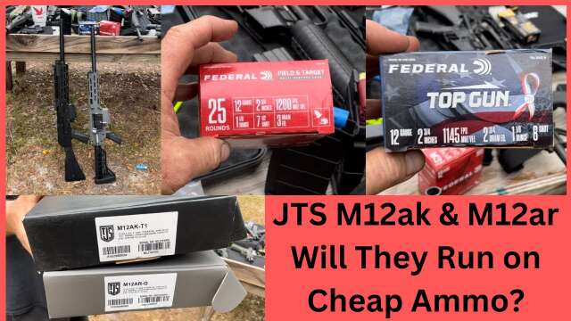 JTS m12ar and m12ak 12ga Shotgun Cheap Ammo #jts #shotgun #12ga #shf #semiauto